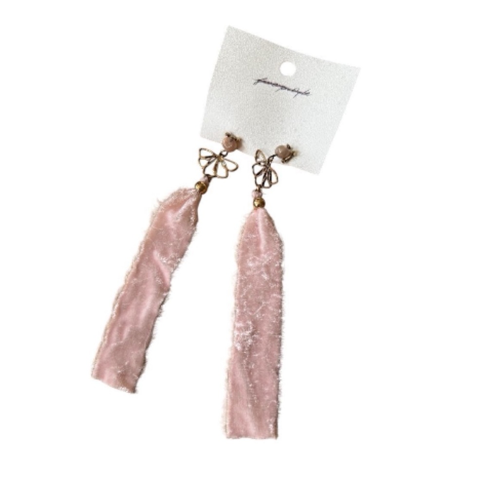 Free‎ People Pink Tassel Earrings &